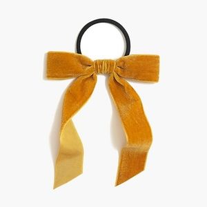 Madewell velvet yellow hair tie